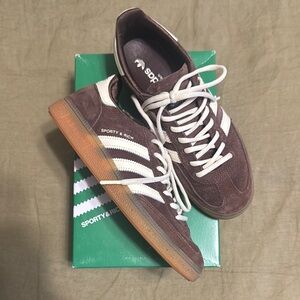 Sporty & Rich Brown Suede Sneakers